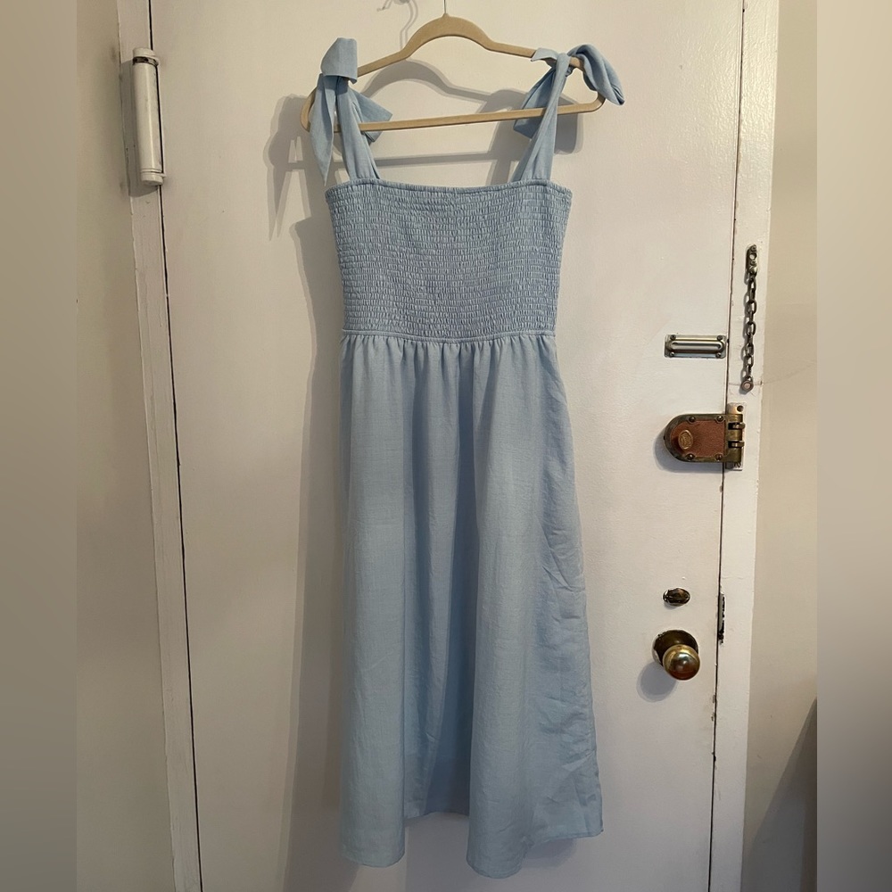 Bohme tie strap midi dress